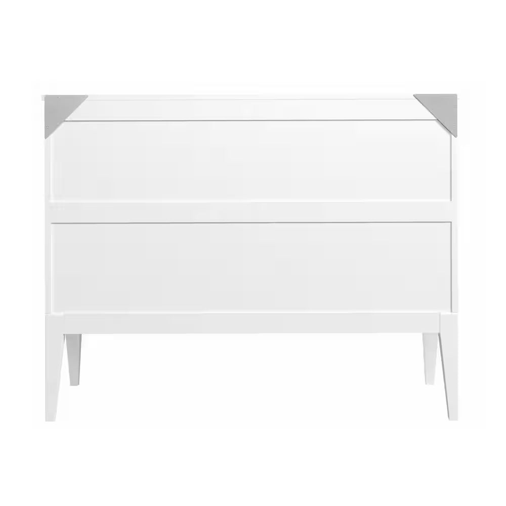 Northampton White Solid Wood Frame Full Size Murphy Bed Desk with Mattress