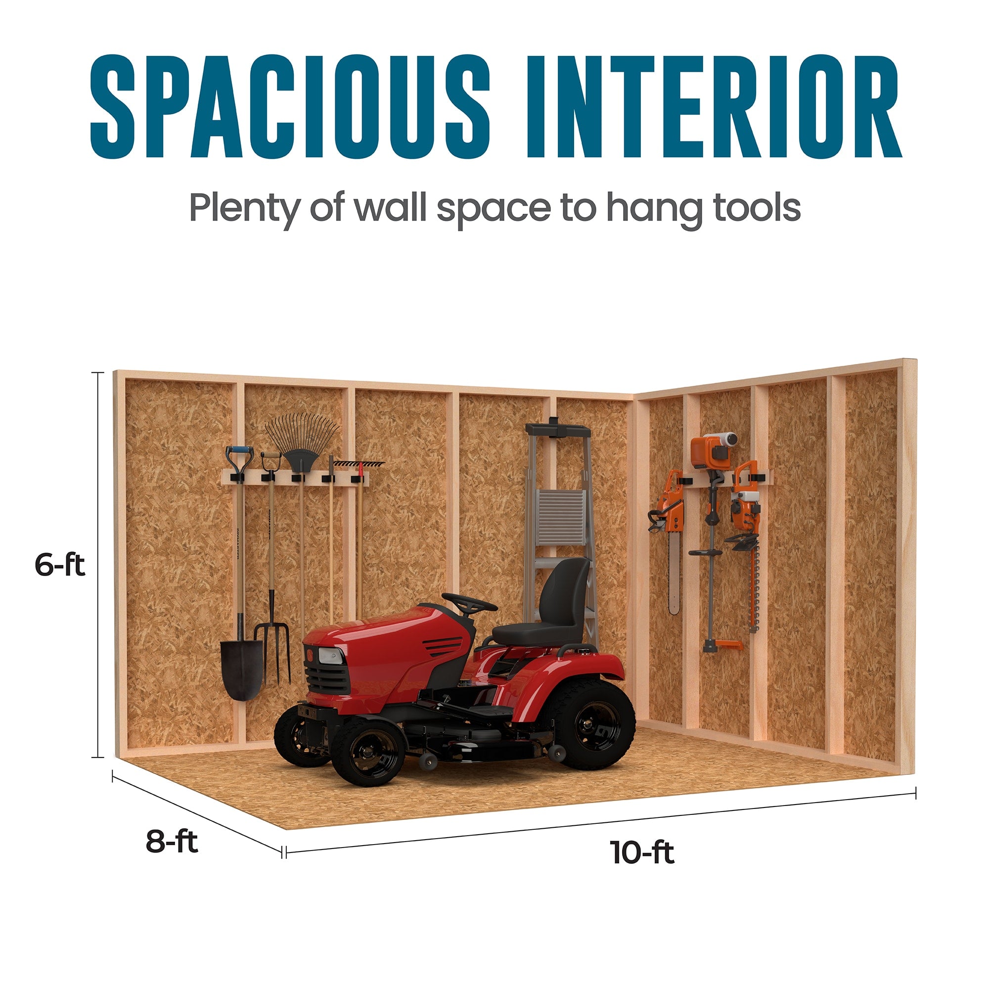 Valencia 10-Ft X 8-Ft Wood Outdoor Storage Shed