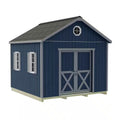 Backyard Basecamp 12 Ft. X 12 Ft. Wood Shed Kit with Space-Saving Sliding Doors and Fortressfloor