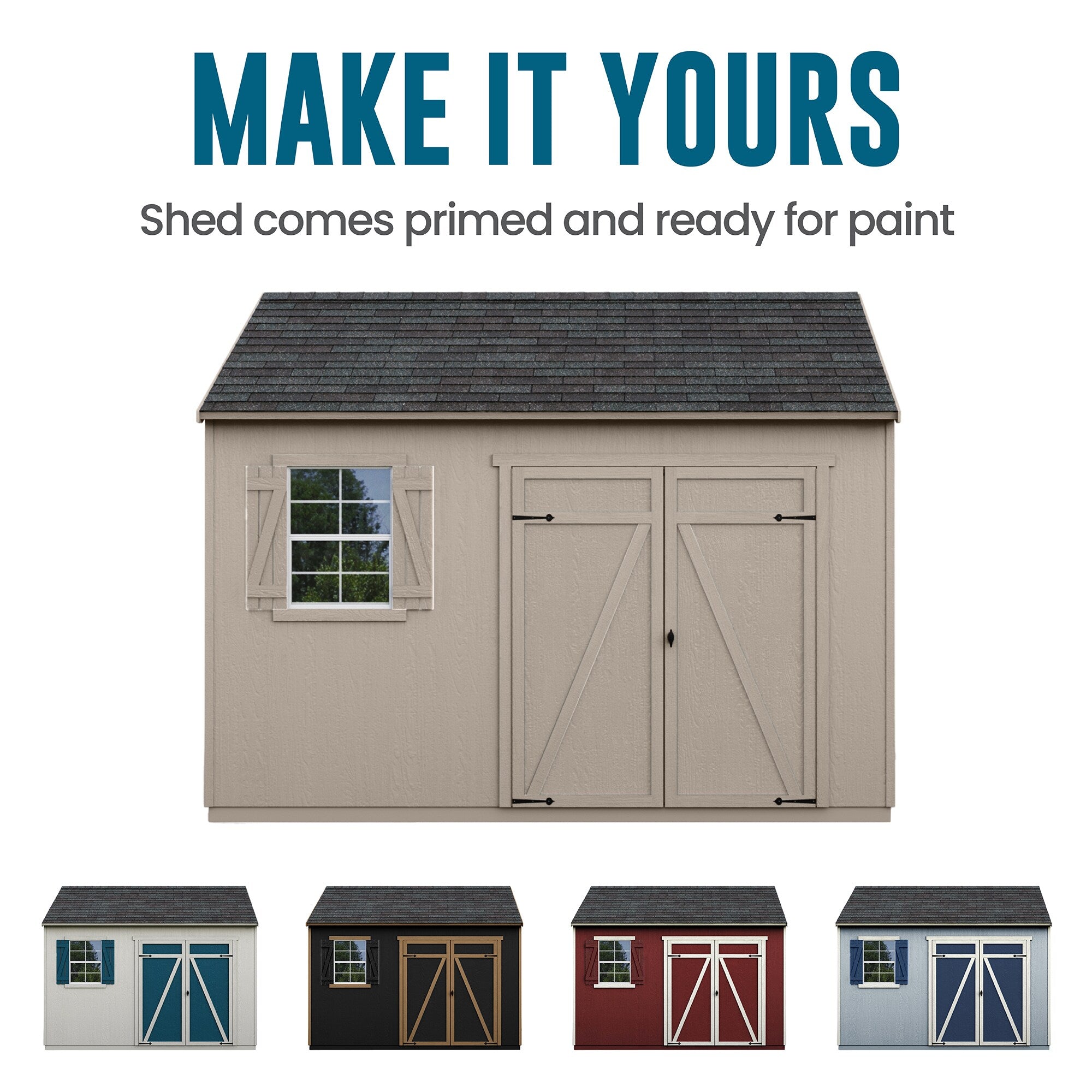 Gentry 12-Ft X 10-Ft Wood Outdoor Storage Shed (Floor Included)