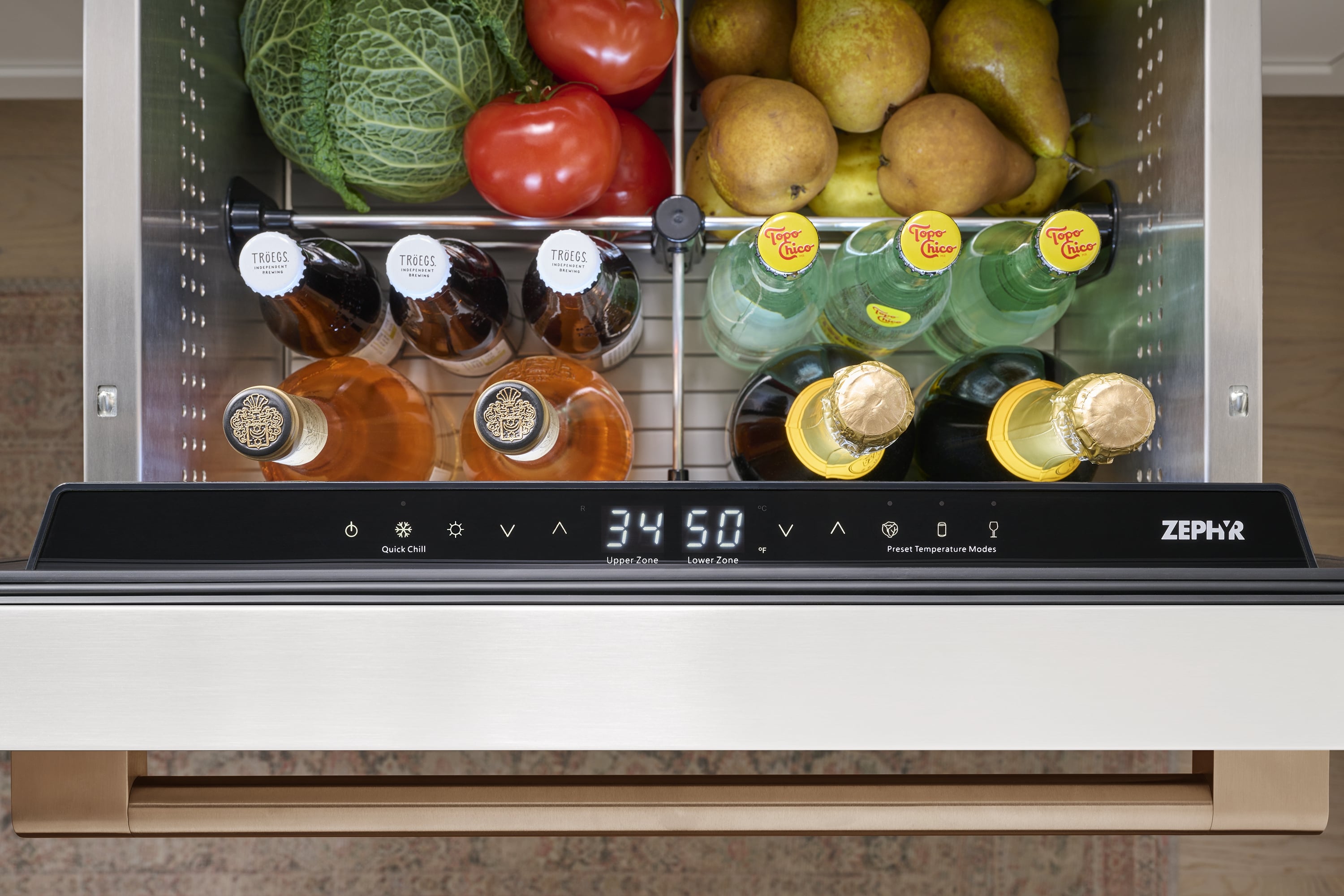 Presrv Dual Zone 24-In Built-In Drawer Refrigerator ( Panel Ready )