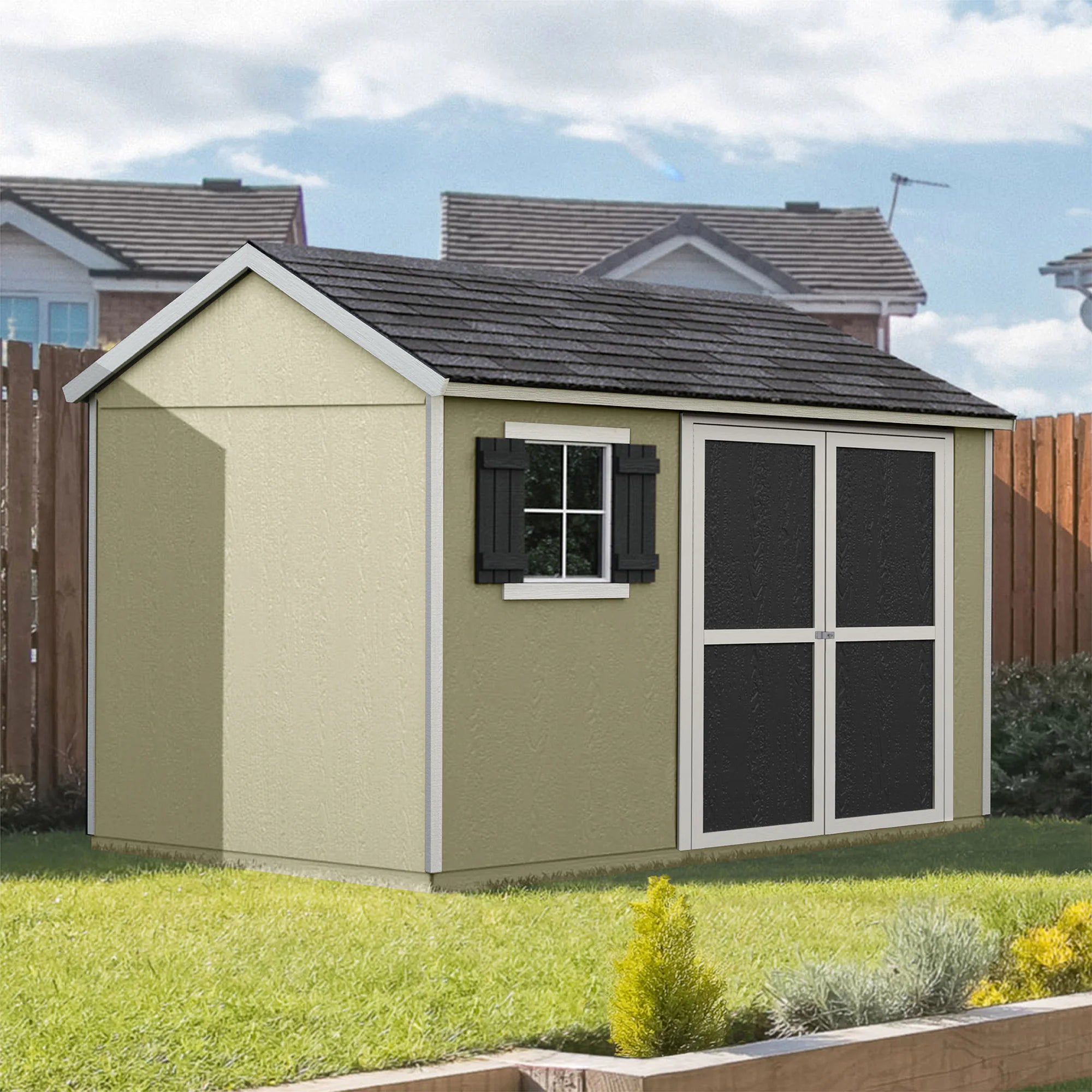 Valencia 10-Ft X 8-Ft Wood Outdoor Storage Shed
