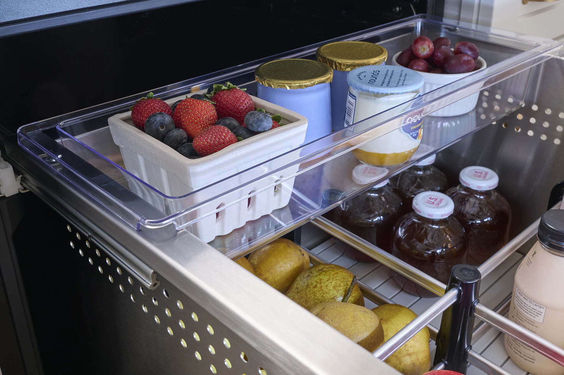Presrv Dual Zone Outdoor 24-In Built-In Drawer Refrigerator ( Stainless Steel )