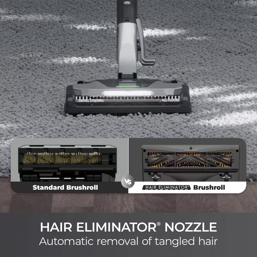 POP-N-GO Bagged Corded HEPA Multisurface Gray Canister Vacuum with Hair Eliminator Brushroll