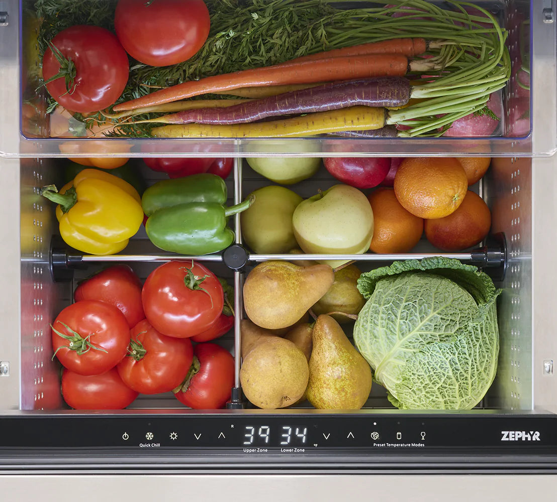 Presrv Dual Zone Outdoor 24-In Built-In Drawer Refrigerator ( Stainless Steel )