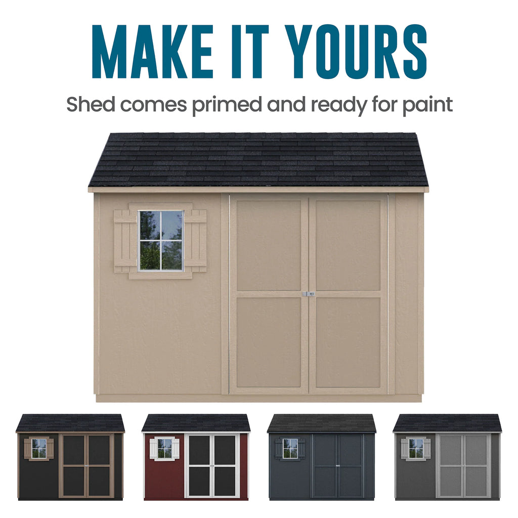 Valencia 10-Ft X 8-Ft Wood Outdoor Storage Shed