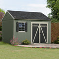 Gentry 12-Ft X 10-Ft Wood Outdoor Storage Shed (Floor Included)