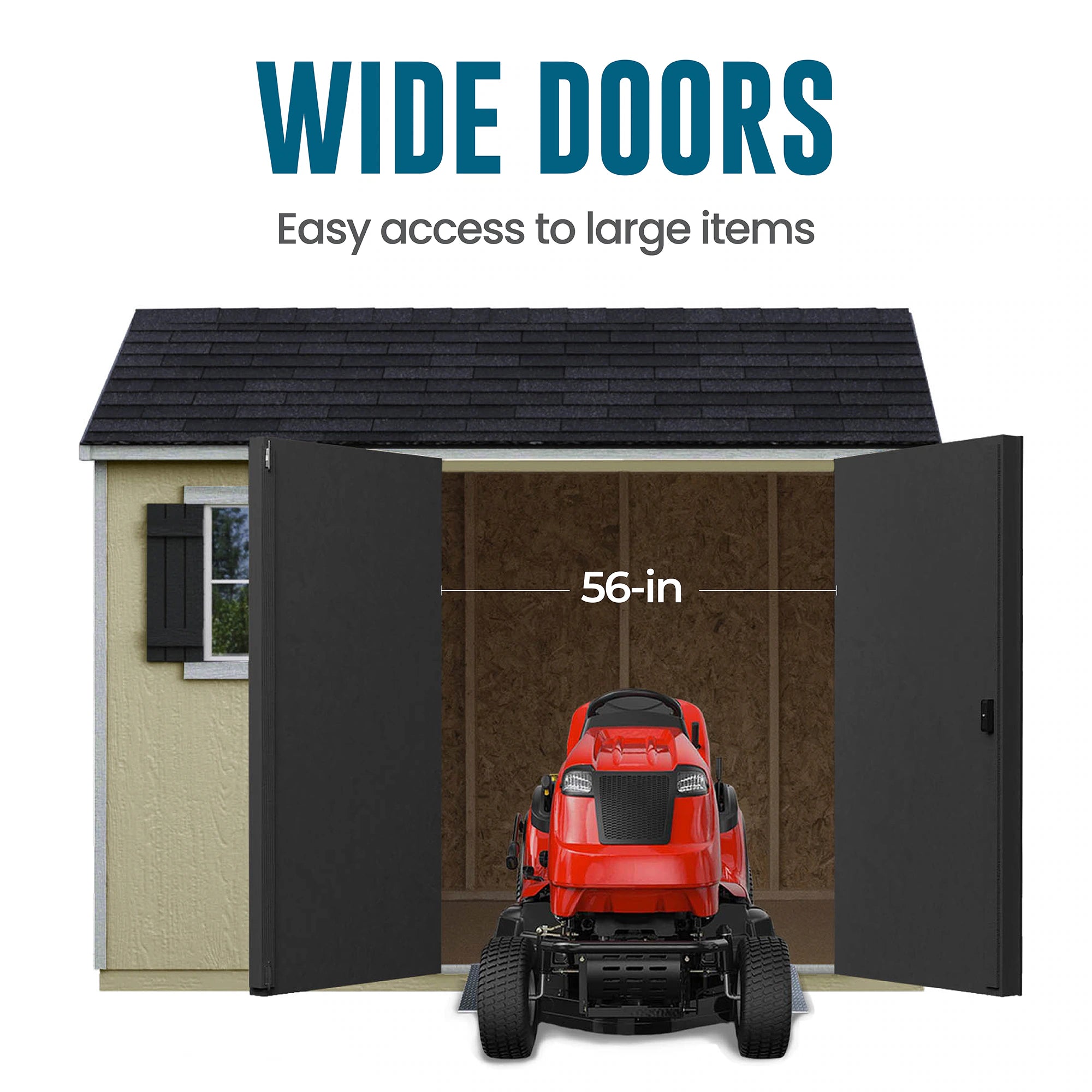 Valencia 10-Ft X 8-Ft Wood Outdoor Storage Shed
