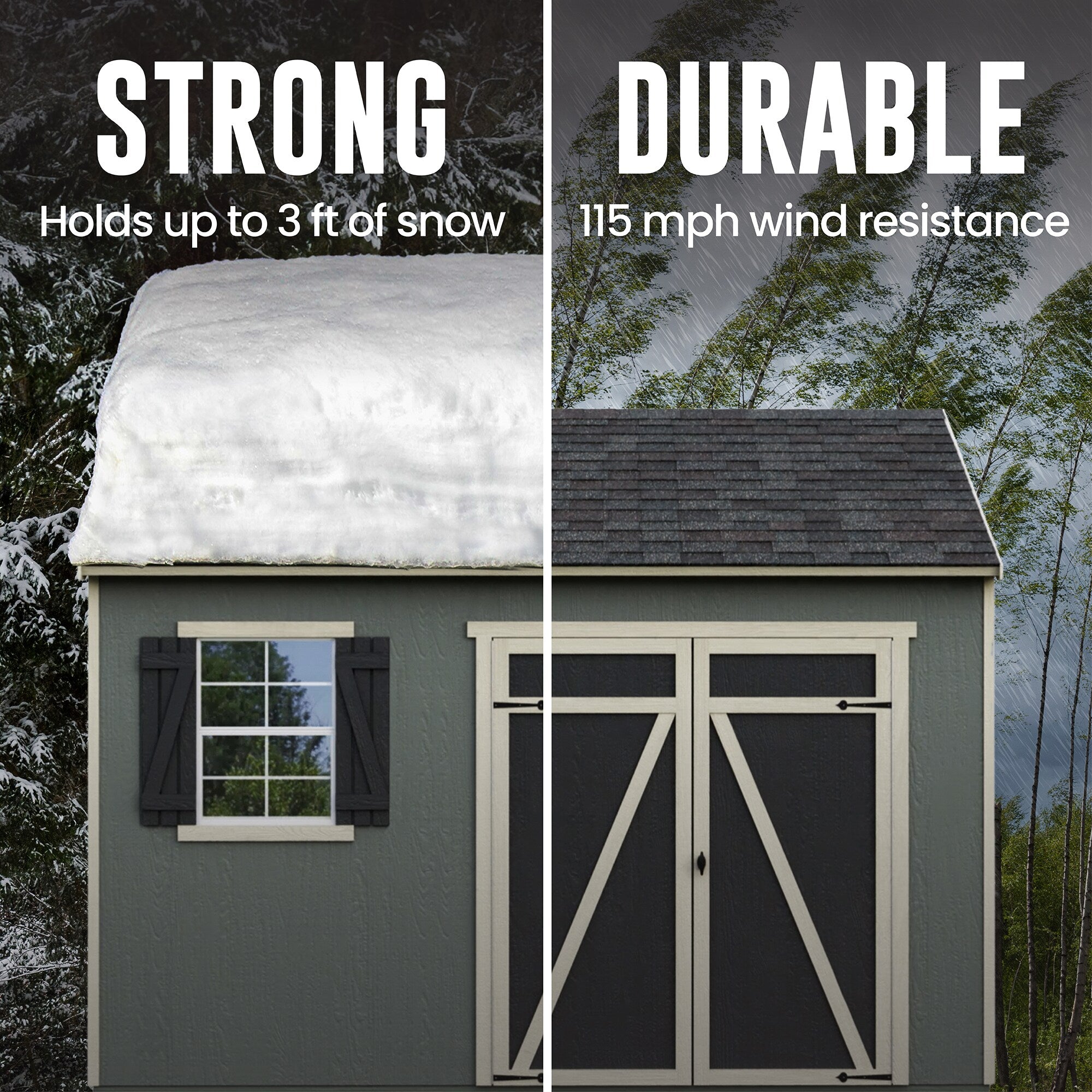 Gentry 12-Ft X 10-Ft Wood Outdoor Storage Shed (Floor Included)