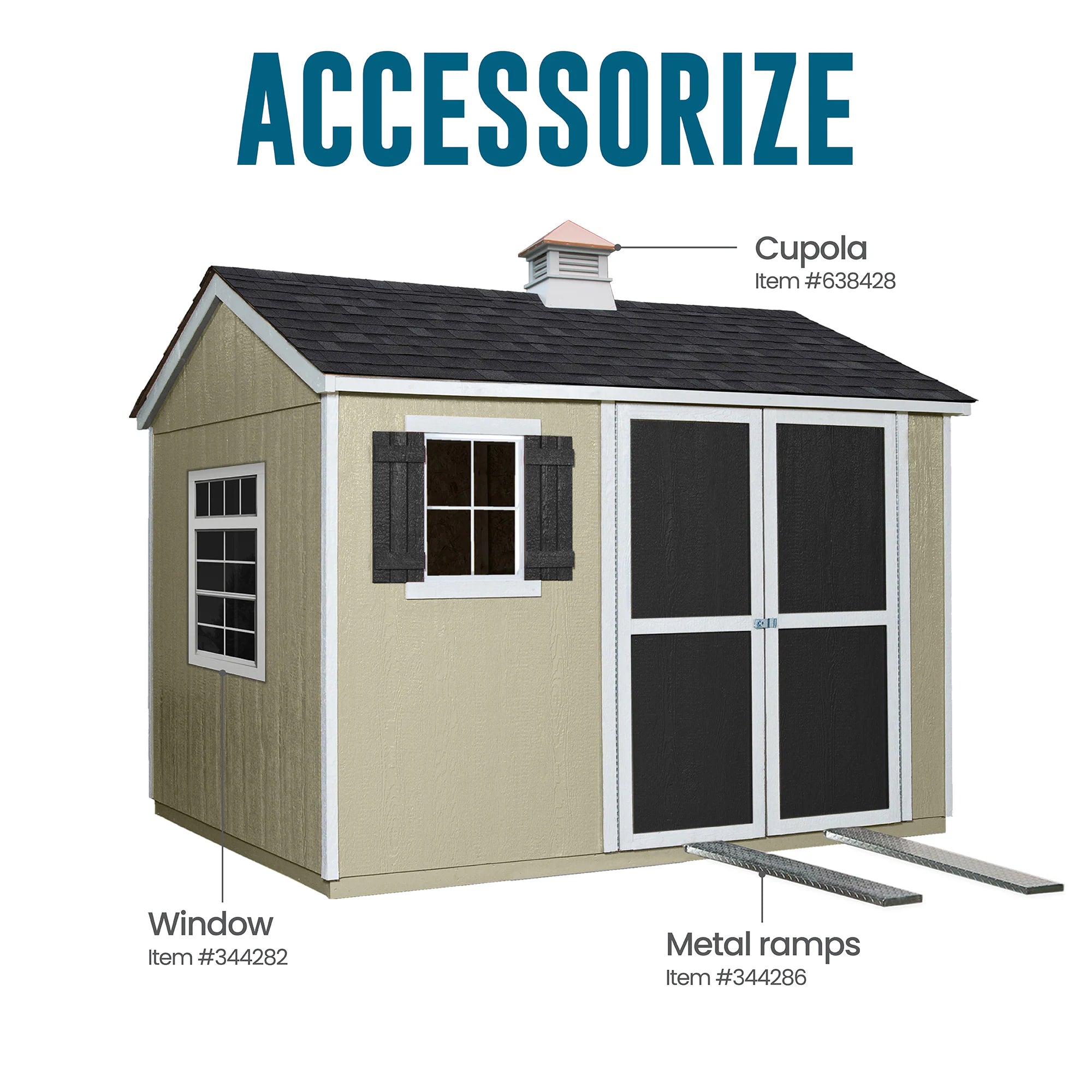 Valencia 10-Ft X 8-Ft Wood Outdoor Storage Shed