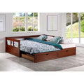 Melody Chestnut Twin to King Bed with under Bed Storage
