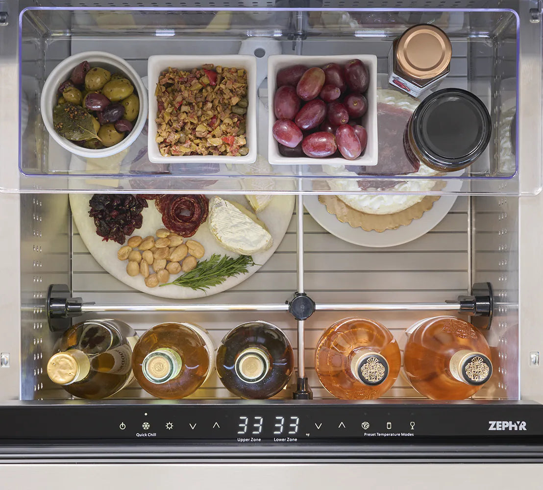 Presrv Dual Zone Outdoor 24-In Built-In Drawer Refrigerator ( Stainless Steel )